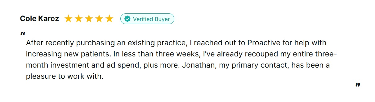Cole Karcz verified buyer review