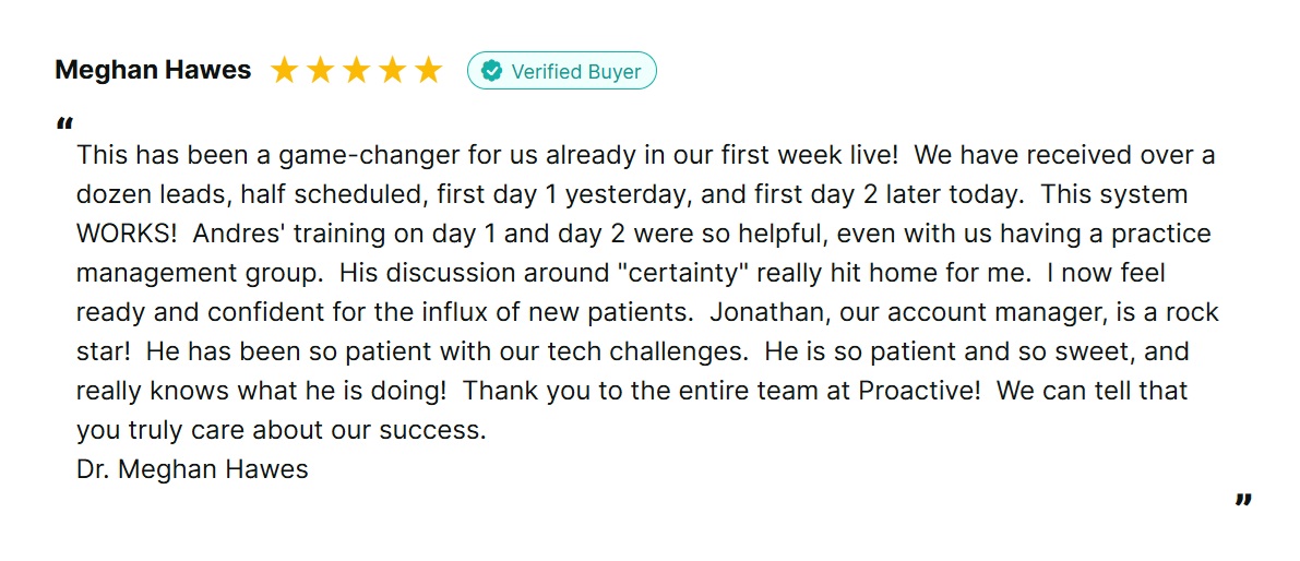 Meghan Hawes verified buyer review