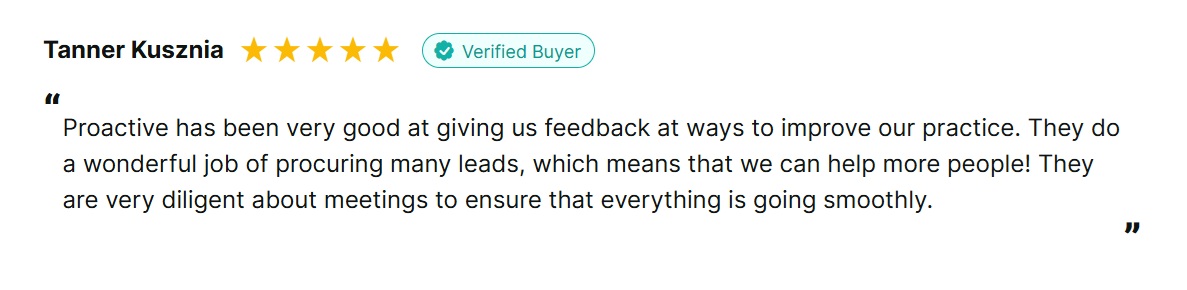 Tanner Kusznia verified buyer review